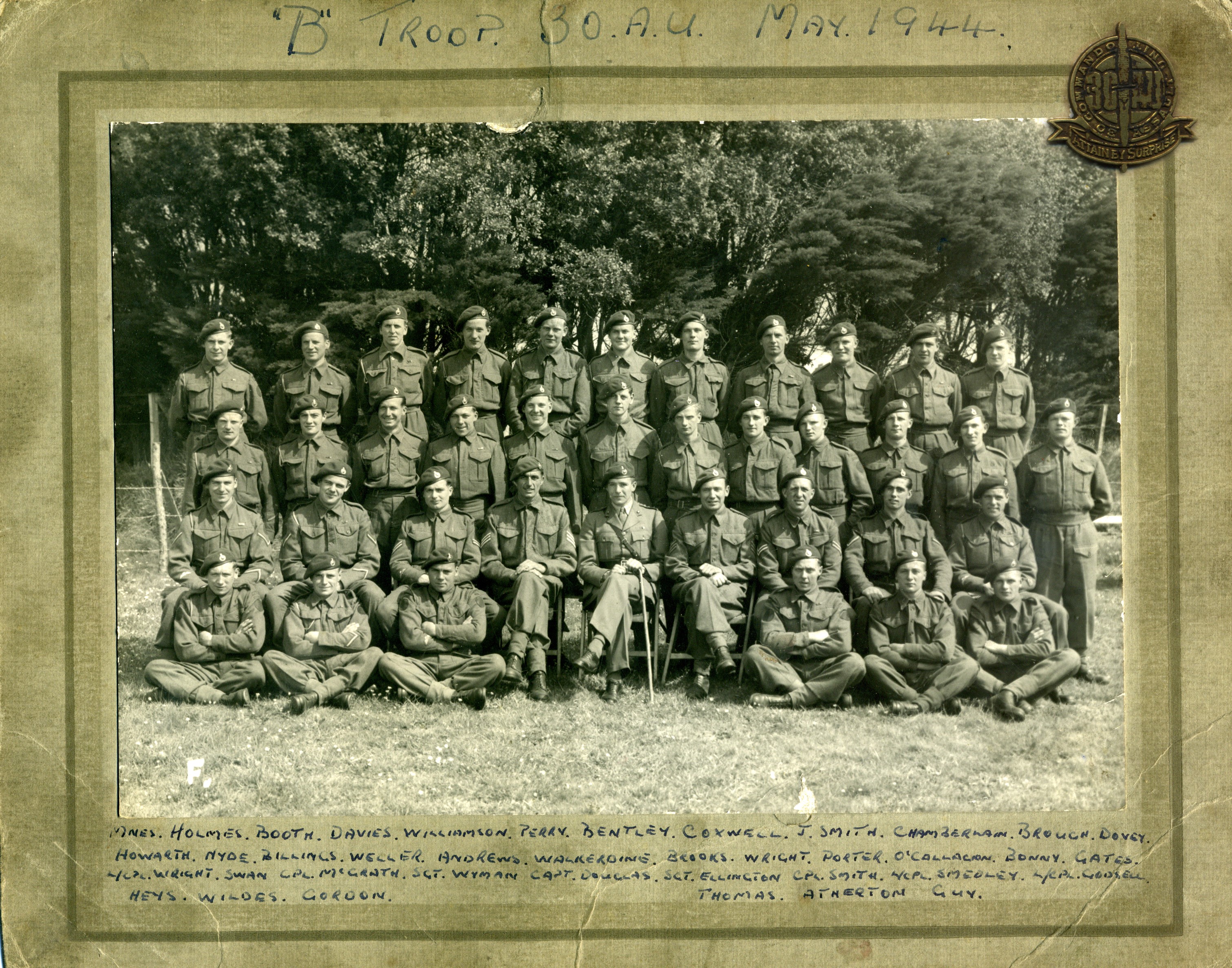 B-Troop, 30 Assault Unit, May 1944. | Littlehampton Museum